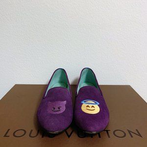 BLUE BIRD Purple Emoji Loafers